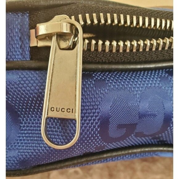 Gucci Off The Grid Messenger Bag Mini Blue Crossbody Unisex - Picture 3 of 11